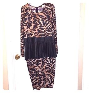Cheetah print dress! Size 2x
